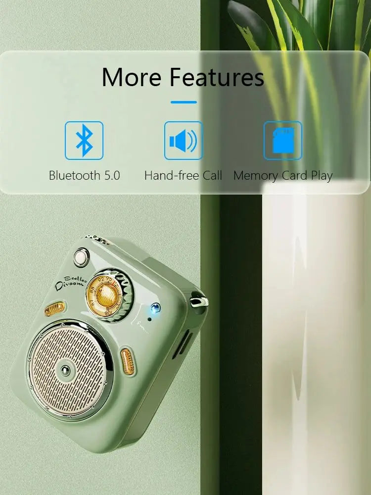 Divoom B-Beetles Mini Bluetooth Speaker – Compact, Portable & Colorful Digispots