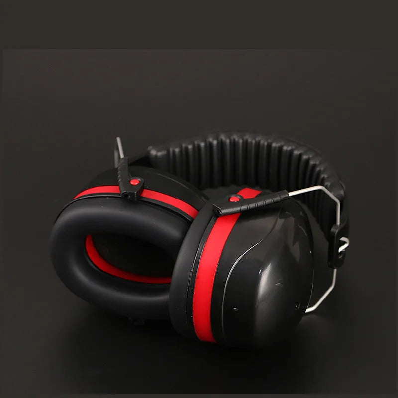 Noise cancelling earmuffs adjustable headband detail