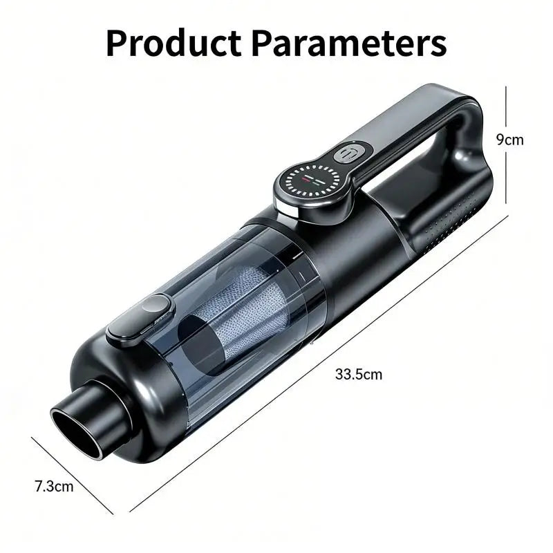 Portable 17000Pa Handheld Vacuum Cleaner – High Suction for Car & Home Digispots