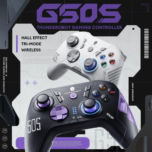 THUNDEROBOT G50S Wireless Gaming Controller – Hall Effect Joystick, 1000Hz Polling Rate Digispots
