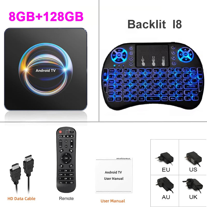 Android Media Box – 8K Playback, WiFi 6 & Bluetooth 5.4 Digispots
