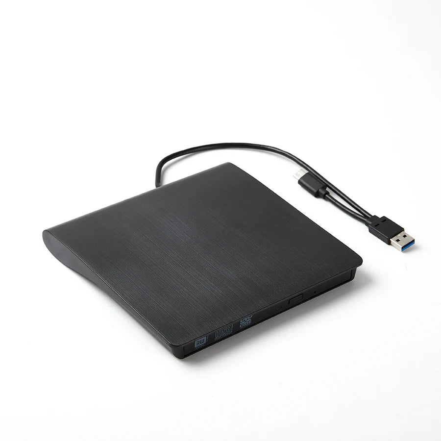External CD Player Type-C USB 3.0 2 in 1 Portable Optical Drives DVD Burner CD RW ROM Reader Writer Recorder for Desktop Laptop Digispots