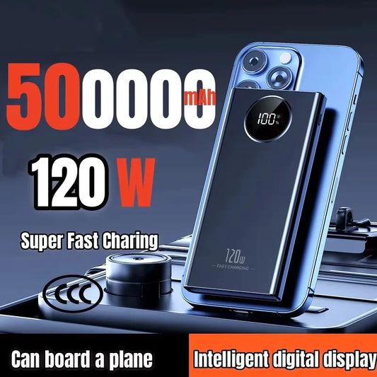 120W fast charging power bank digital display capacity