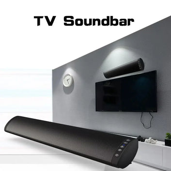 Home Theater Bluetooth Soundbar – 3D Surround Sound, RCA, FM Radio & Wireless Digispots