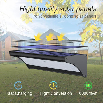 Solar Outdoor Security Wall Light – Motion Sensor, Super Bright LED, Aluminium Digispots