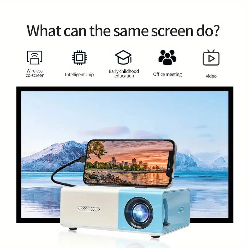 YG300 mini home projector HD bedroom living room cinema