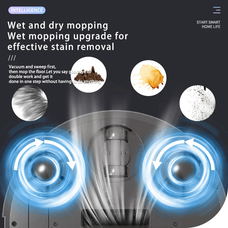 Robot vacuum sweeping function brush detail close up