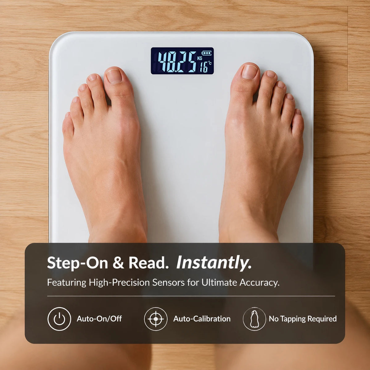 Digital weight scale, high-precision bathroom scale, digital display function, weight scale, bathroom scale, body scale Digispots