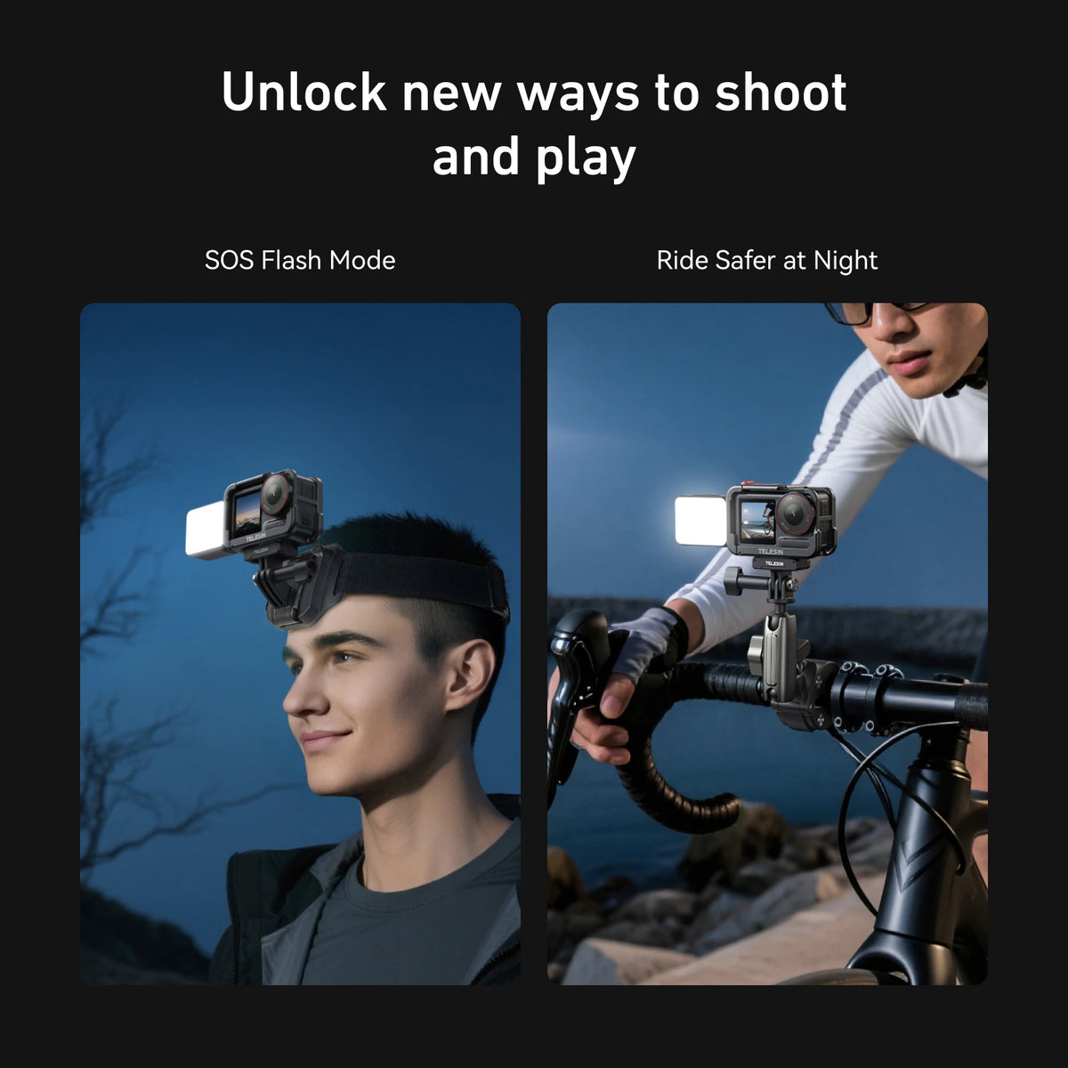 Action camera light colour temperature settings