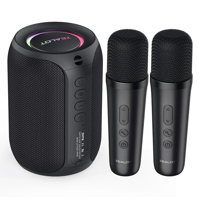 Karaoke machine package contents microphone and cable