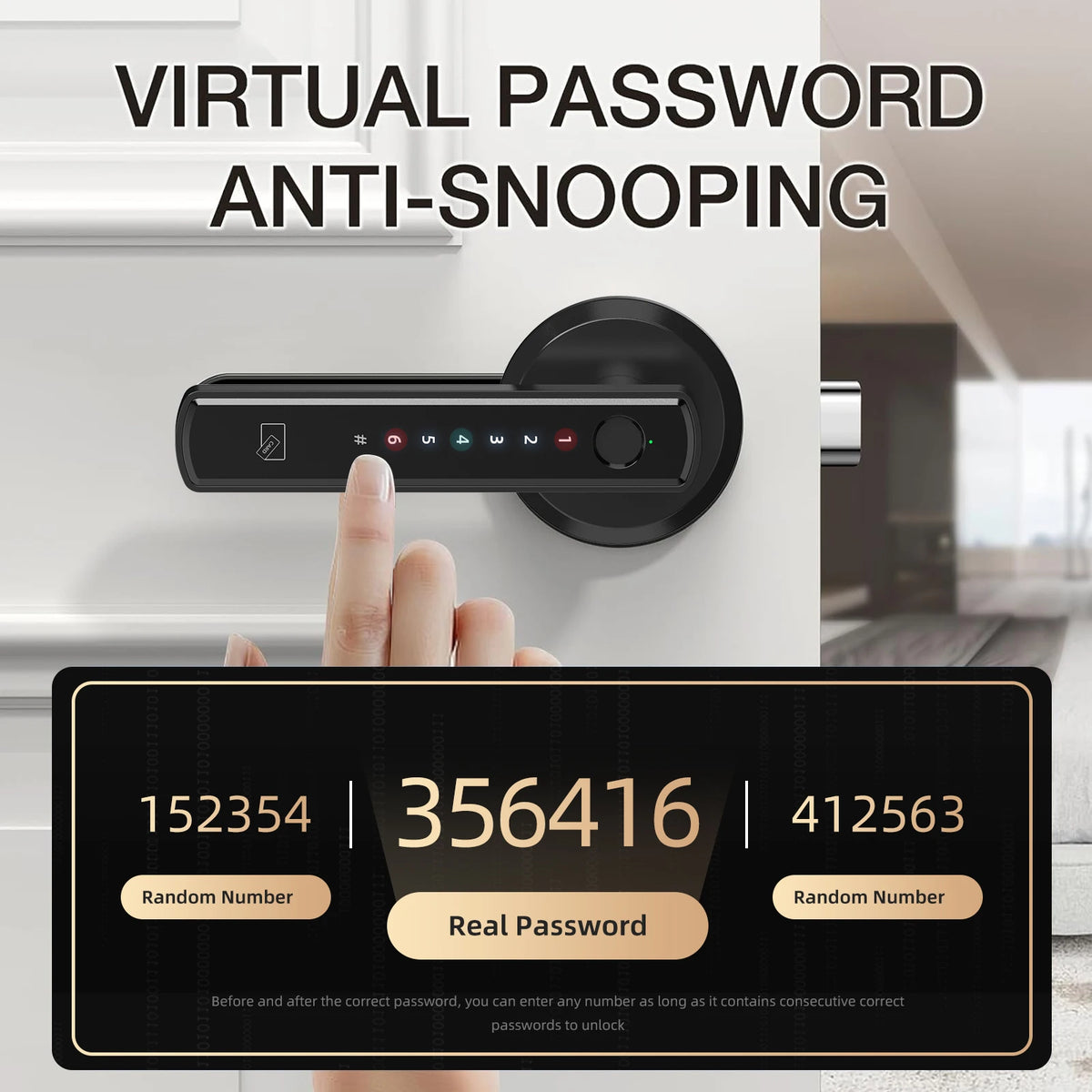 Viladepot Smart Lock – Fingerprint, App Control, Passcode & Touchscreen Keypad Digispots