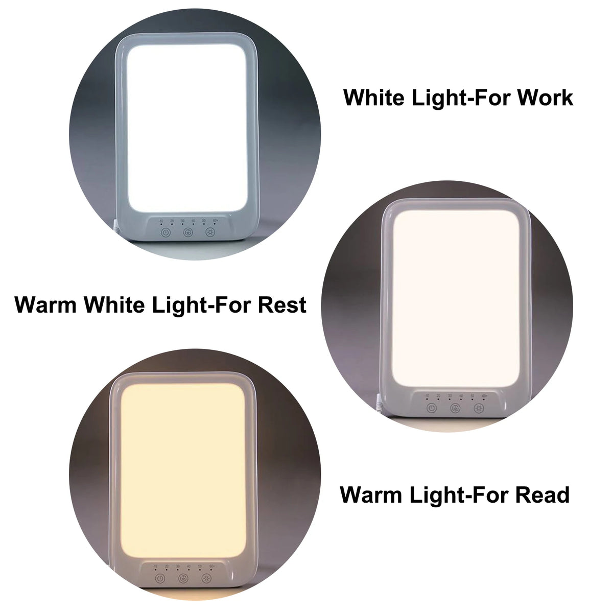 LED Daylight Therapy Lamp – 20,000 Lux, 3 Light Colours & 5 Brightness Levels Digispots