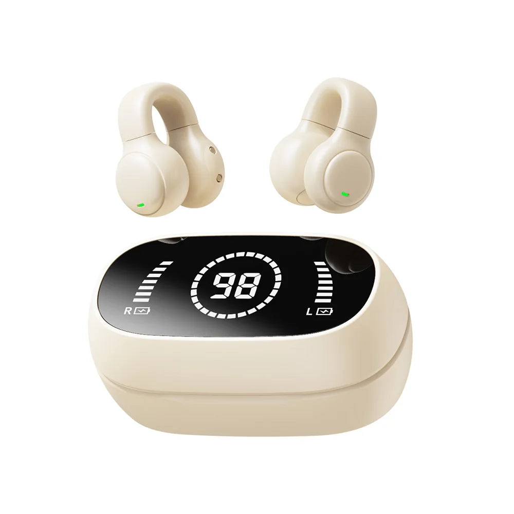 Clip-on earphones IPX5 sweat resistant sport use