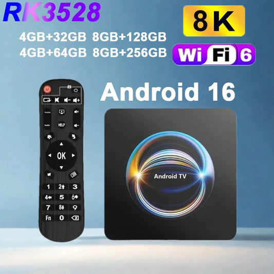 Android Media Box – 8K Playback, WiFi 6 & Bluetooth 5.4 Digispots