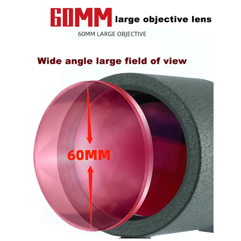 25-75x60 ED HD Monocular Telescope – BAK4 Prism, Waterproof & Fog-Proof Digispots