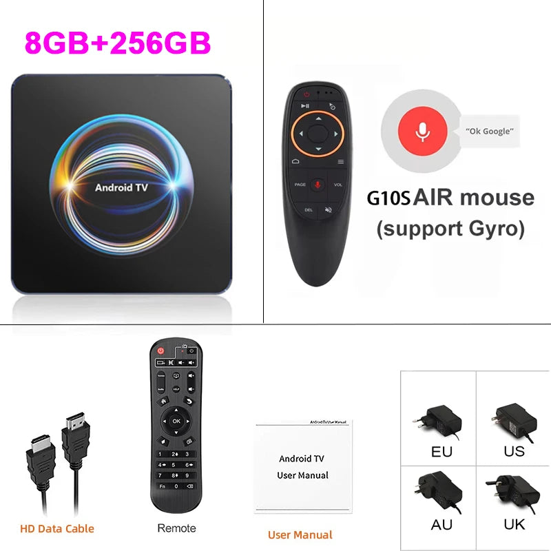 Android Media Box – 8K Playback, WiFi 6 & Bluetooth 5.4 Digispots