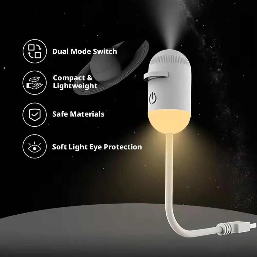 USB projection lamp plug and play bullet head design