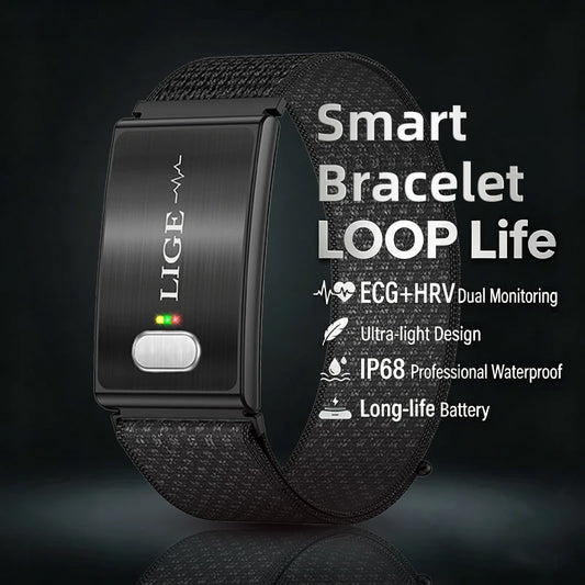 ECG smart bracelet heart rate blood pressure tracker