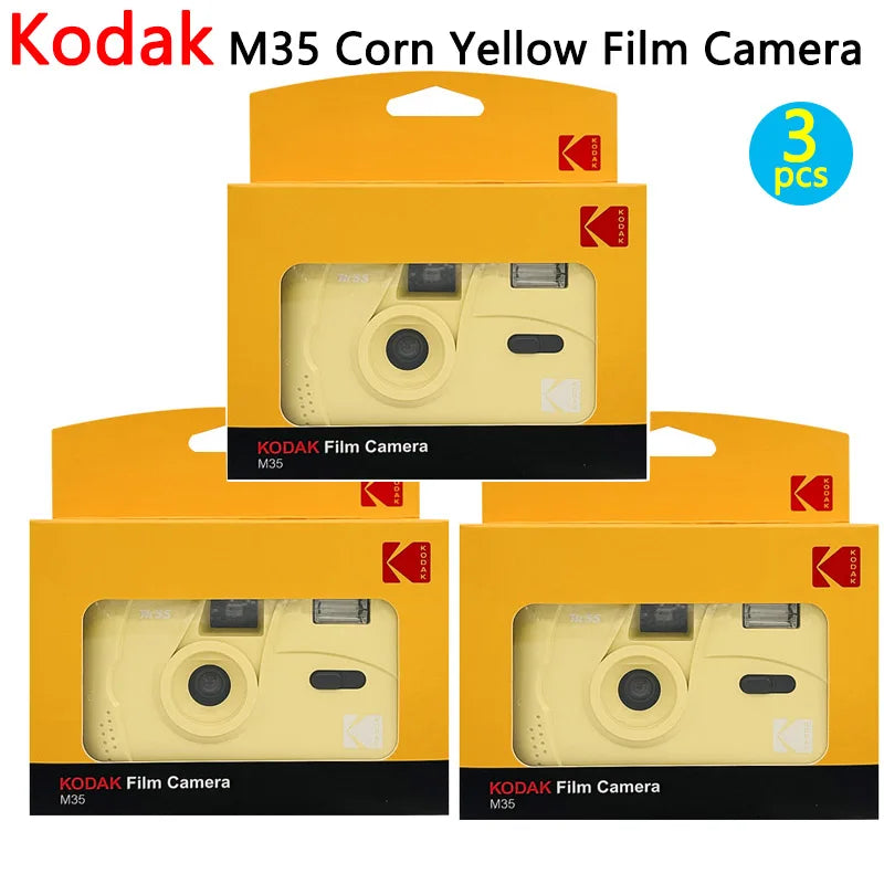 Kodak M35 Retro 35mm Film Camera – Reusable Manual Camera with Flash Digispots