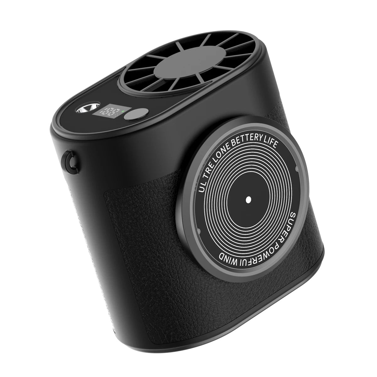 Portable hiking fan package contents and accessories