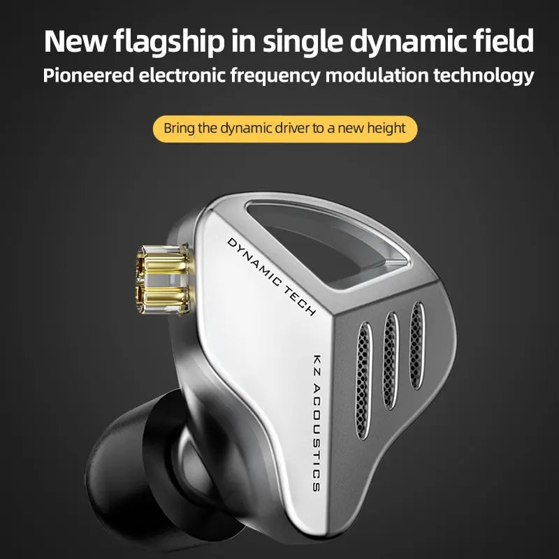 KZ ZVX Earphones Dynamic HIFI Bass Earbuds In Ear Monitor Headphones Sport Noise Cancelling Headset Digispots