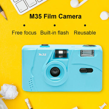 Kodak M35 Retro 35mm Film Camera – Reusable Manual Camera with Flash Digispots