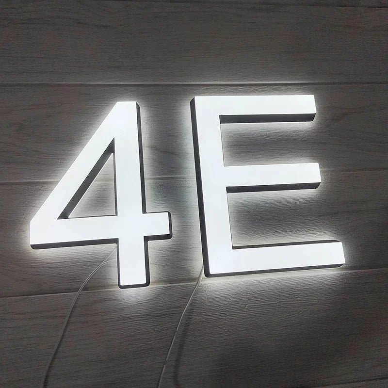 LED number sign power adapter and wiring detail