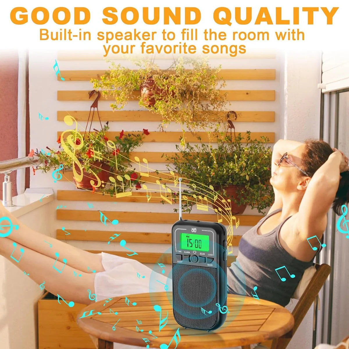 Portable AM/FM/SW Radio with LED Flashlight – Emergency & Camping Digispots