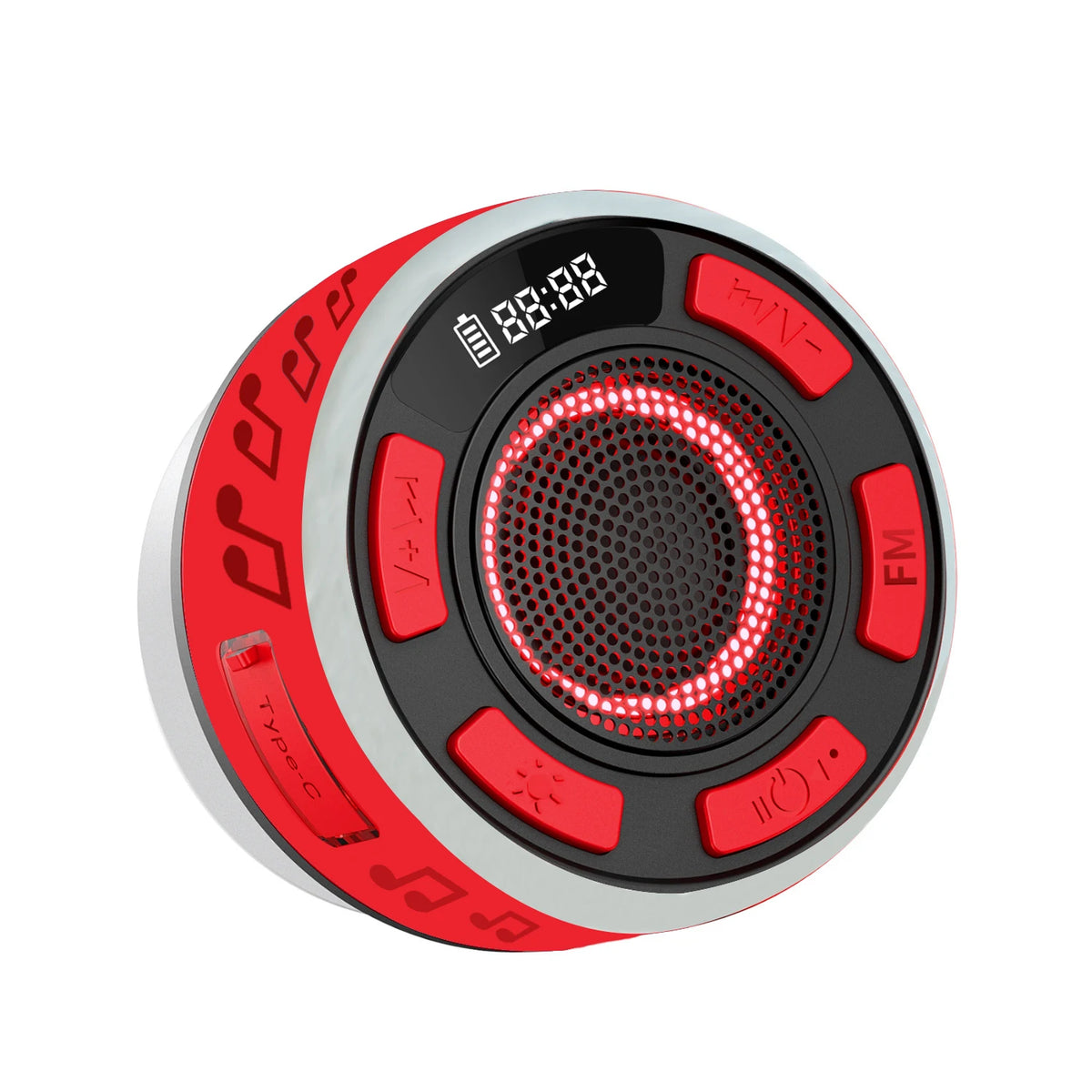 Waterproof Bluetooth Shower Speaker – IPX7, Suction Cup Mount Digispots