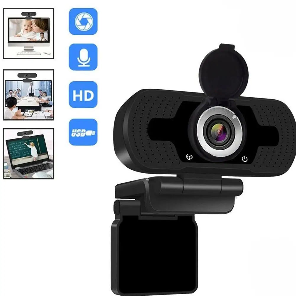 Webcam autofocus lens close up 4K resolution