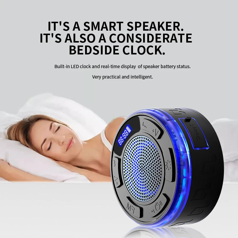 Waterproof Bluetooth Shower Speaker – IPX7, Suction Cup Mount Digispots