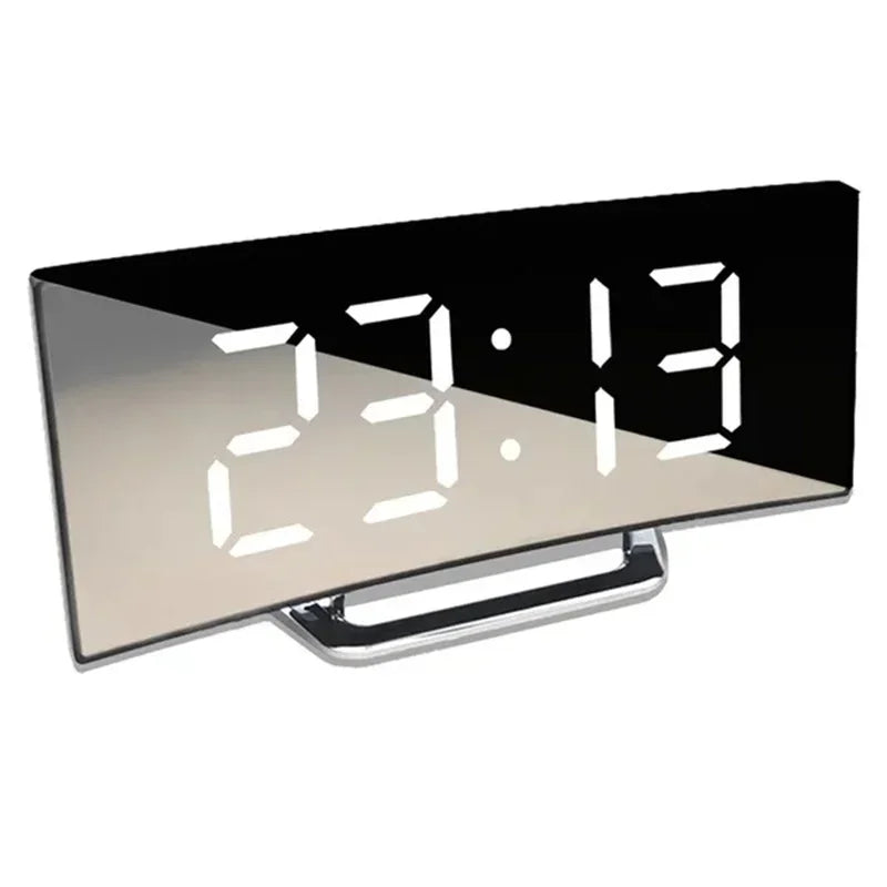 Smart clock alarm setting and snooze button detail