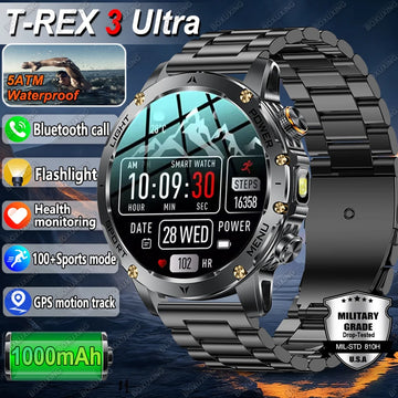 T-REX 3 Ultra military smartwatch GPS AMOLED 5ATM waterproof