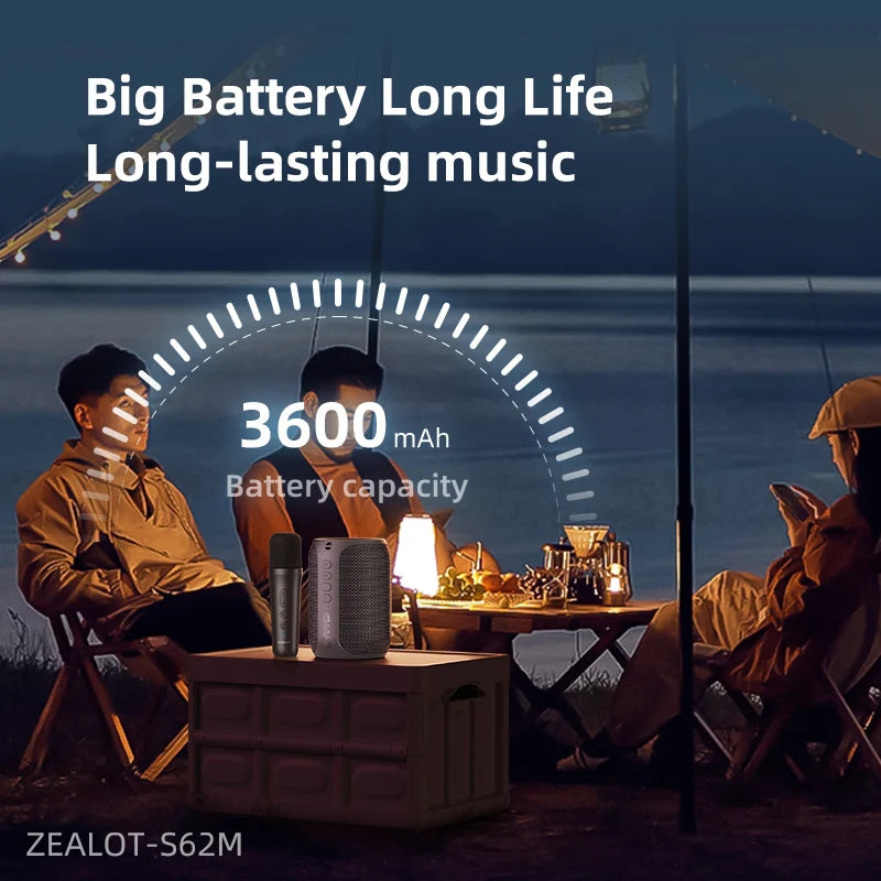ZEALOT karaoke machine in use singing party group