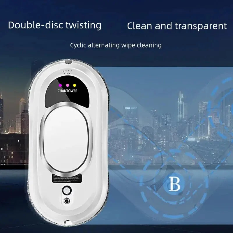 Smart window cleaning robot on glass surface cleaning