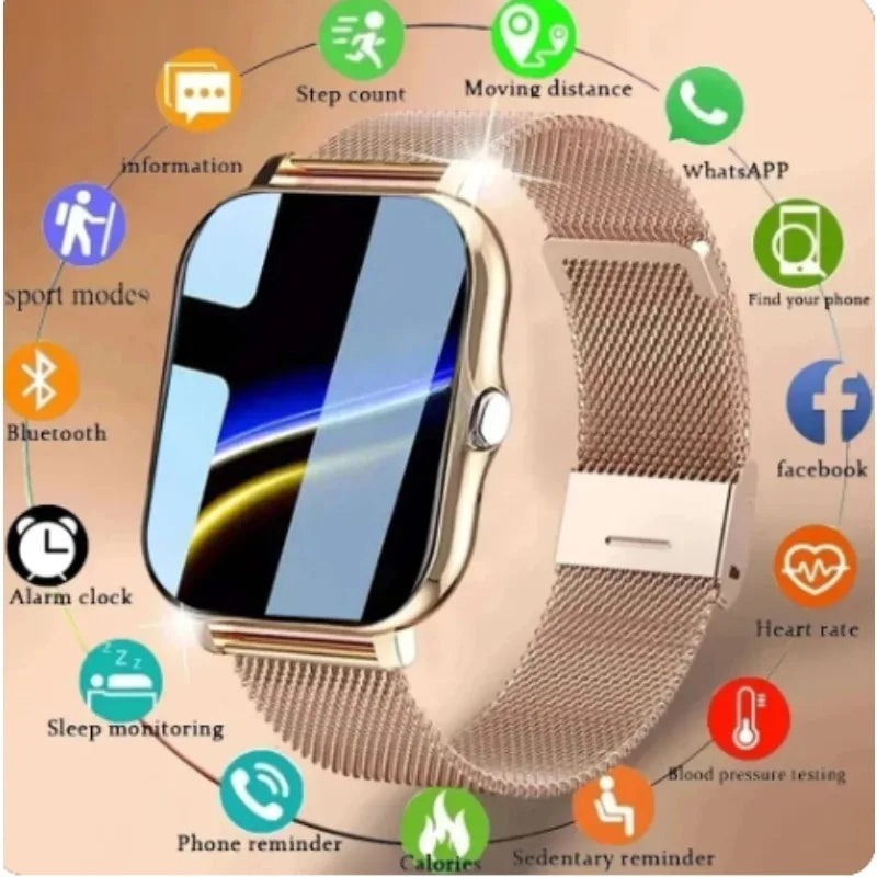 Smartwatch fitness tracking step counter calories