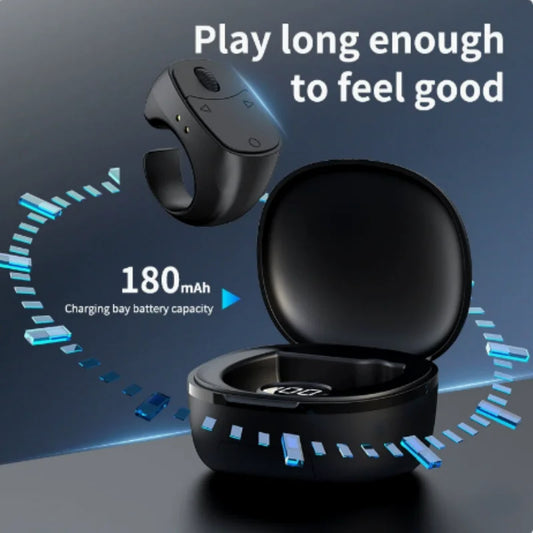 Bluetooth fingertip ring remote selfie shutter controller