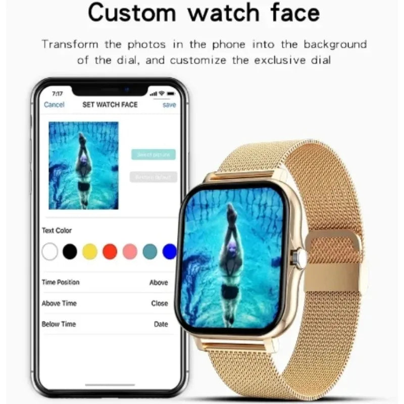 Smart watch strap colour options black brown gold