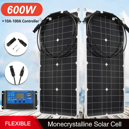Flexible Solar Panel Charger – 18V, Foldable Design for Camping & RV Digispots
