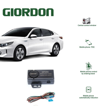 Smartphone Car Alarm System, Compatível Com iOS E Android Phone, Remoto Smart Key Car Start and Stop System, PKE Car Digispots