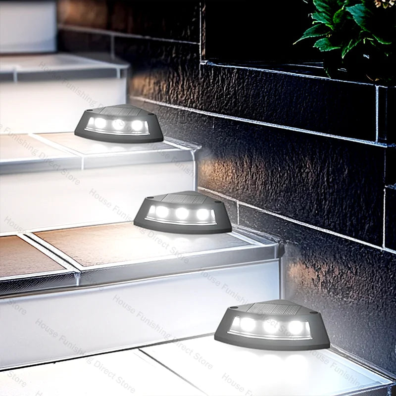 NEW Solar Step Lamp Outdoor Home Garden Staircase Patio Lights Steps Walkway Lights Solar Lamp outdoor LED Decorative Lights Digispots
