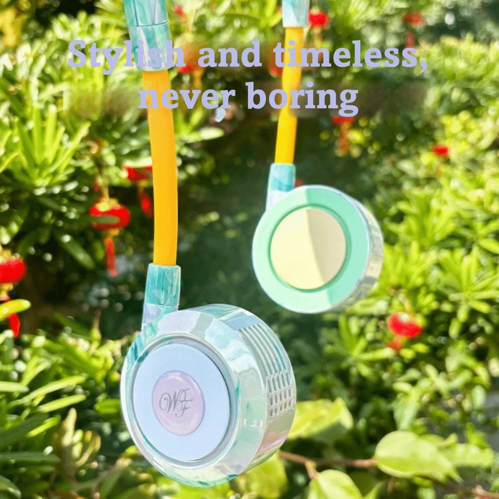 Foldable Bladeless Neck Fan – 360° Cooling, Collapsible & USB Rechargeable Digispots