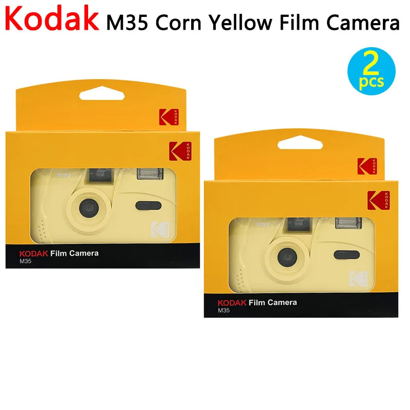 Kodak M35 Retro 35mm Film Camera – Reusable Manual Camera with Flash Digispots