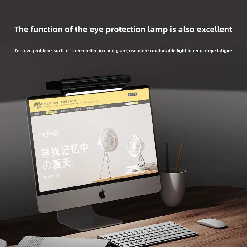 Desktop Screen Hanging Bladeless Fan – USB Powered, Silent & High Wind for Laptop & Monitor Digispots