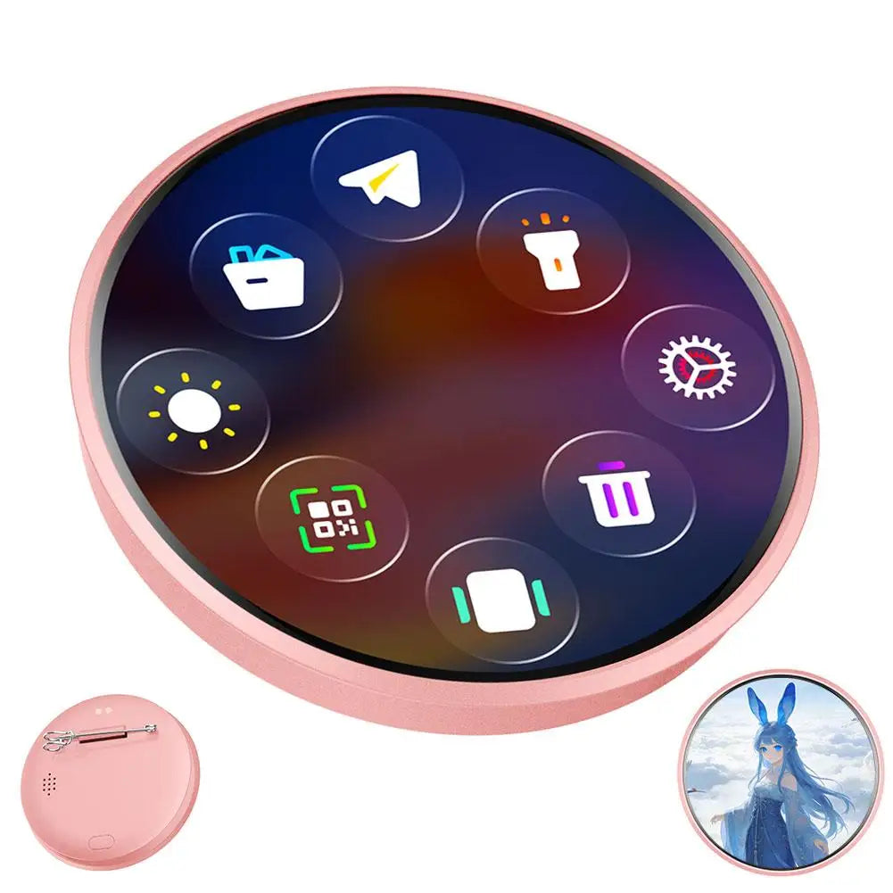 Animated LED pin badge fun gift party conversation