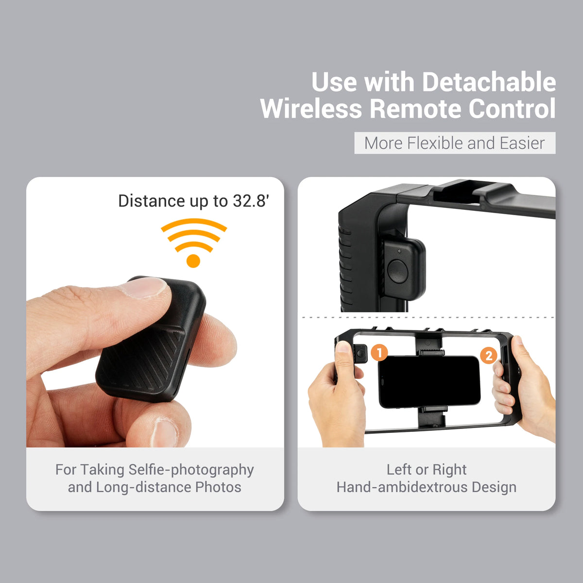 Video rig compatible with iPhone and Android phones