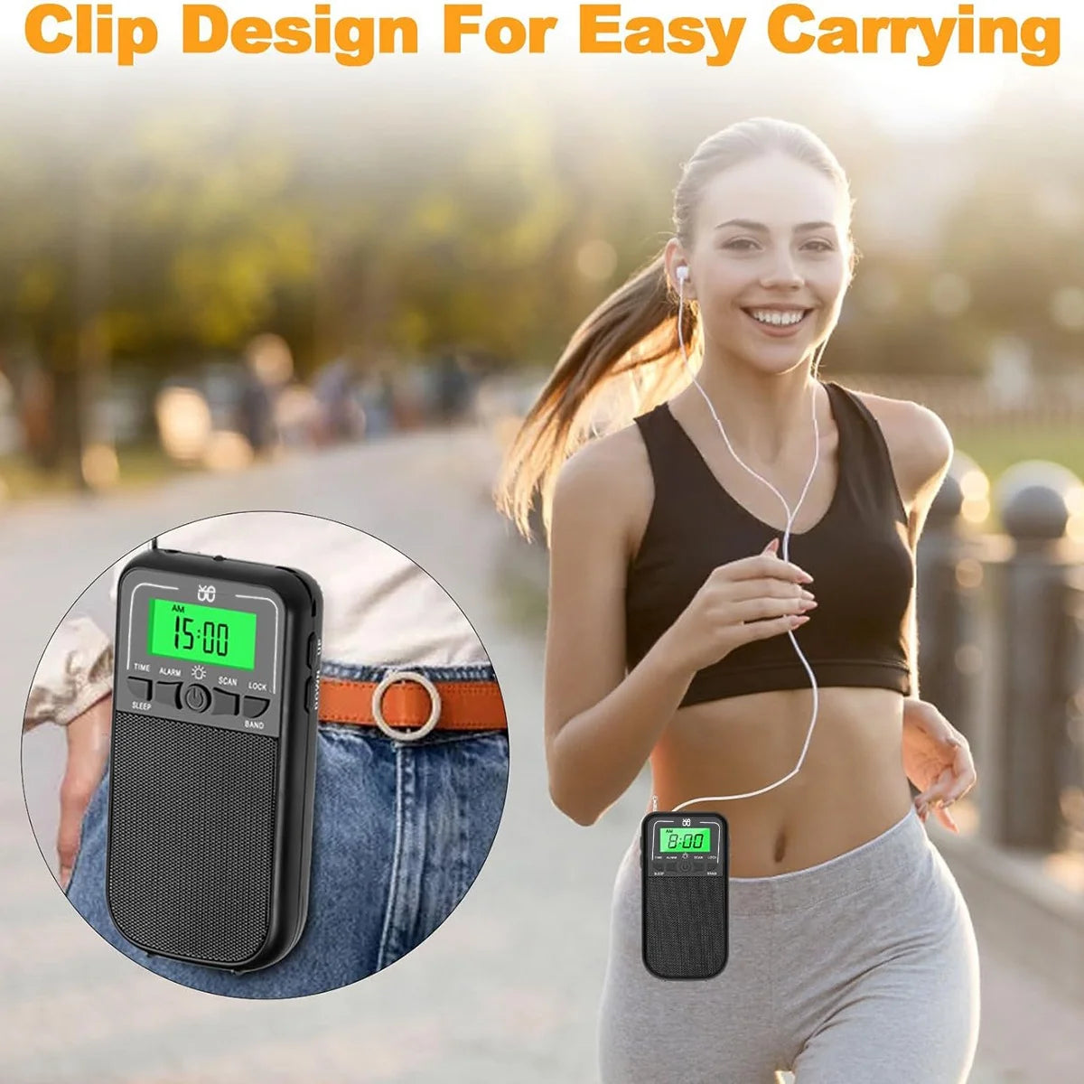 Portable AM/FM/SW Radio with LED Flashlight – Emergency & Camping Digispots