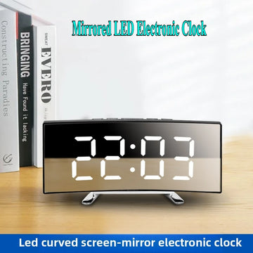 LED digital alarm clock smart desk clock date temperature display