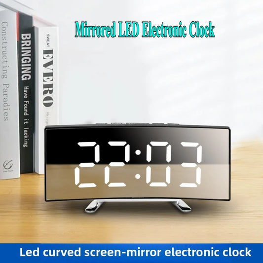 LED digital alarm clock smart desk clock date temperature display