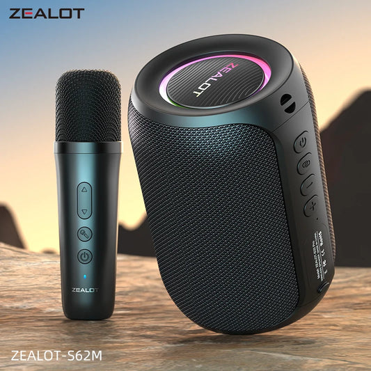 ZEALOT S62M portable karaoke machine Bluetooth speaker mic